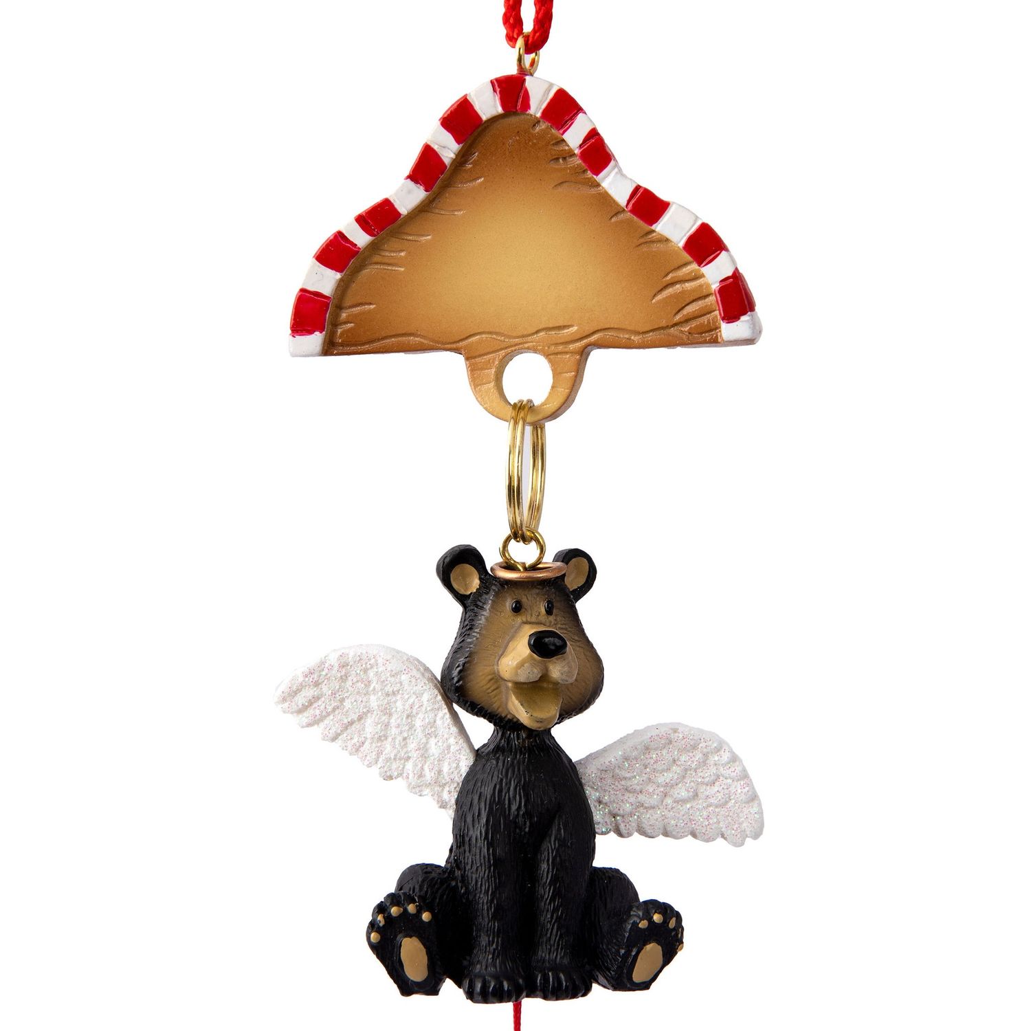 Angel Bear Pull String Ornament