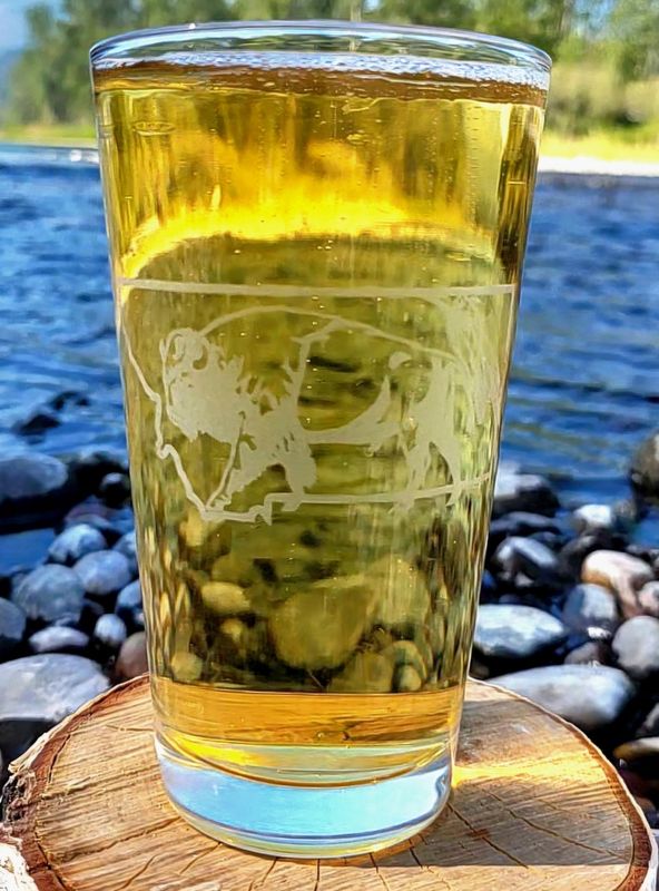 MT Bison Pint Glass