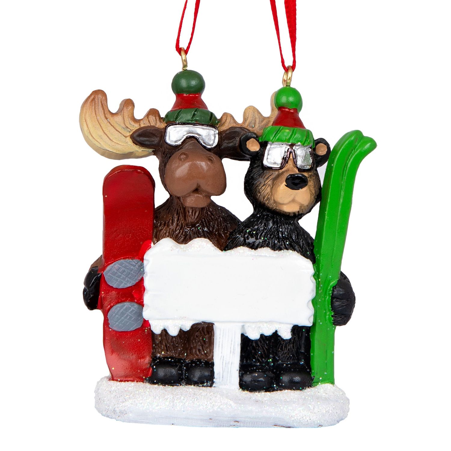 Moose Bearski Couple Ornament