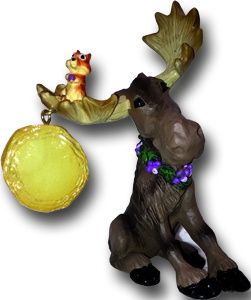 Chip Moose Spring Figurine
