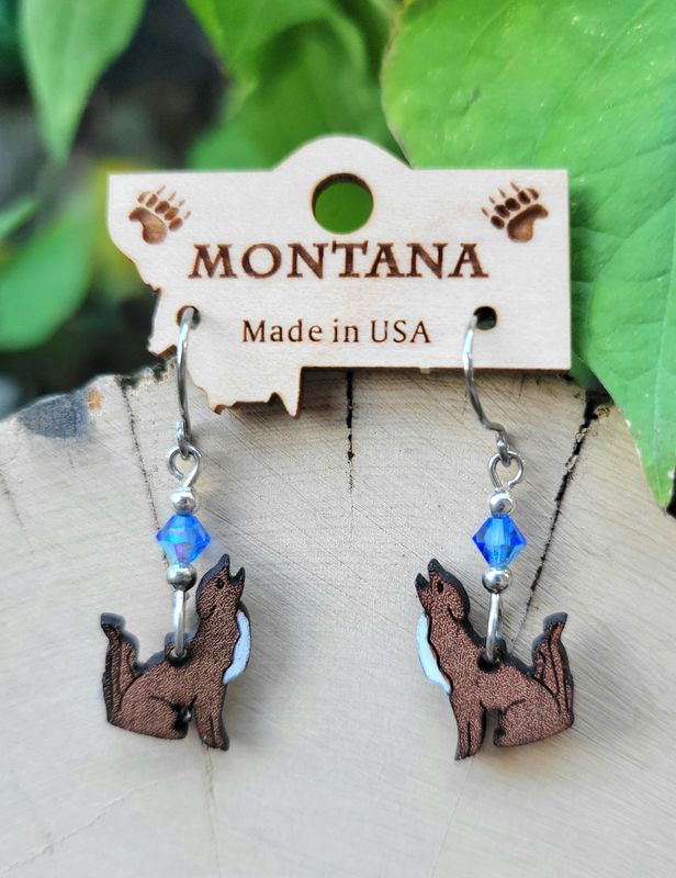 Howling Wolf Earrings