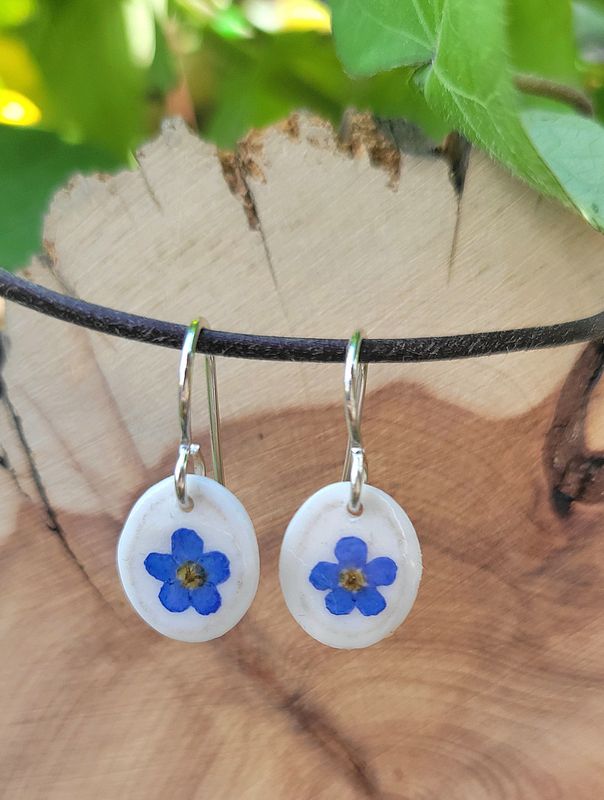 Forget Me Not Antler Wire Earrings