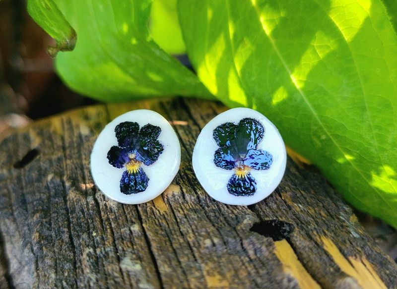 Viola Antler Post Earrings