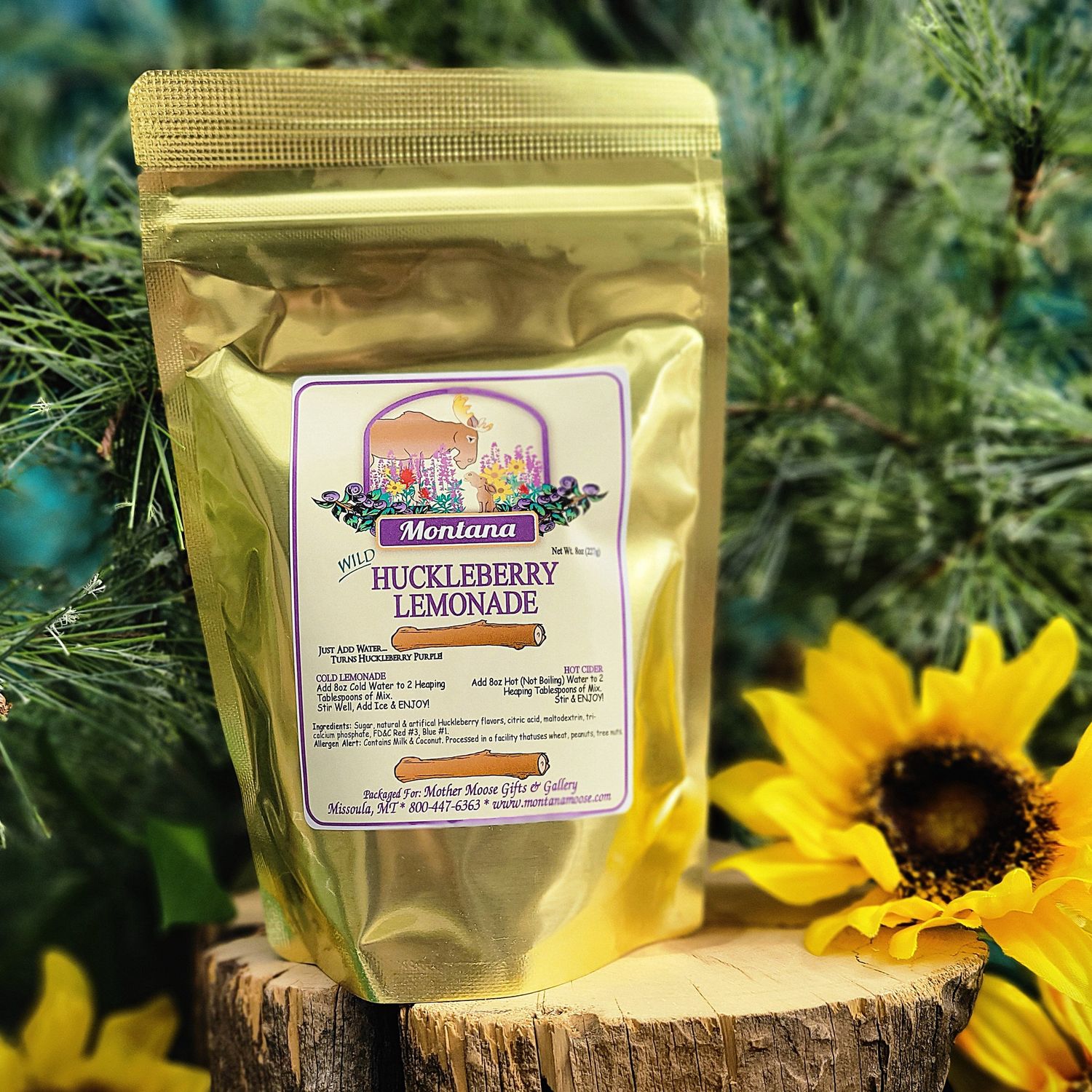 Huckleberry Lemonade Mix 8oz
