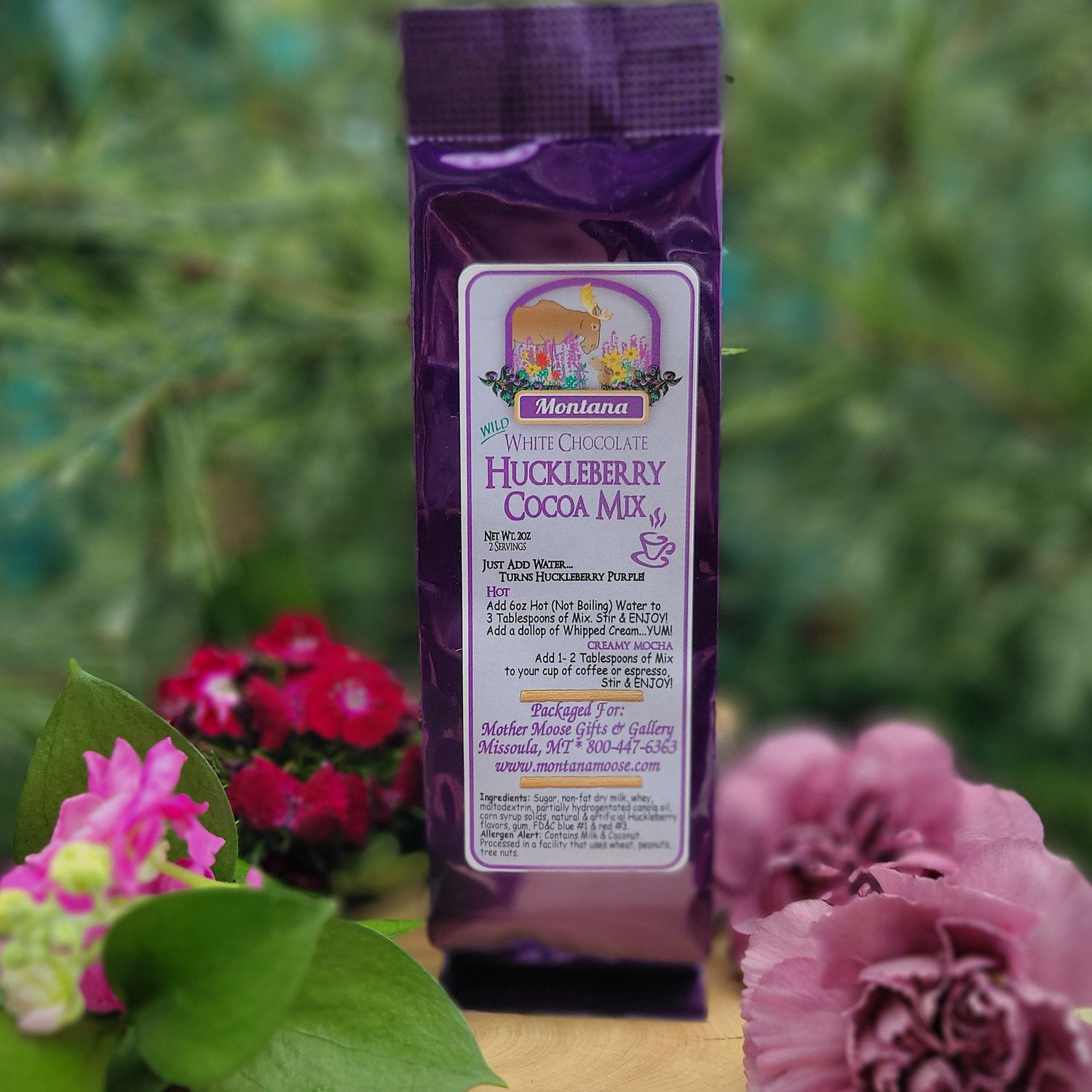White Choc Huckleberry Cocoa Mix
