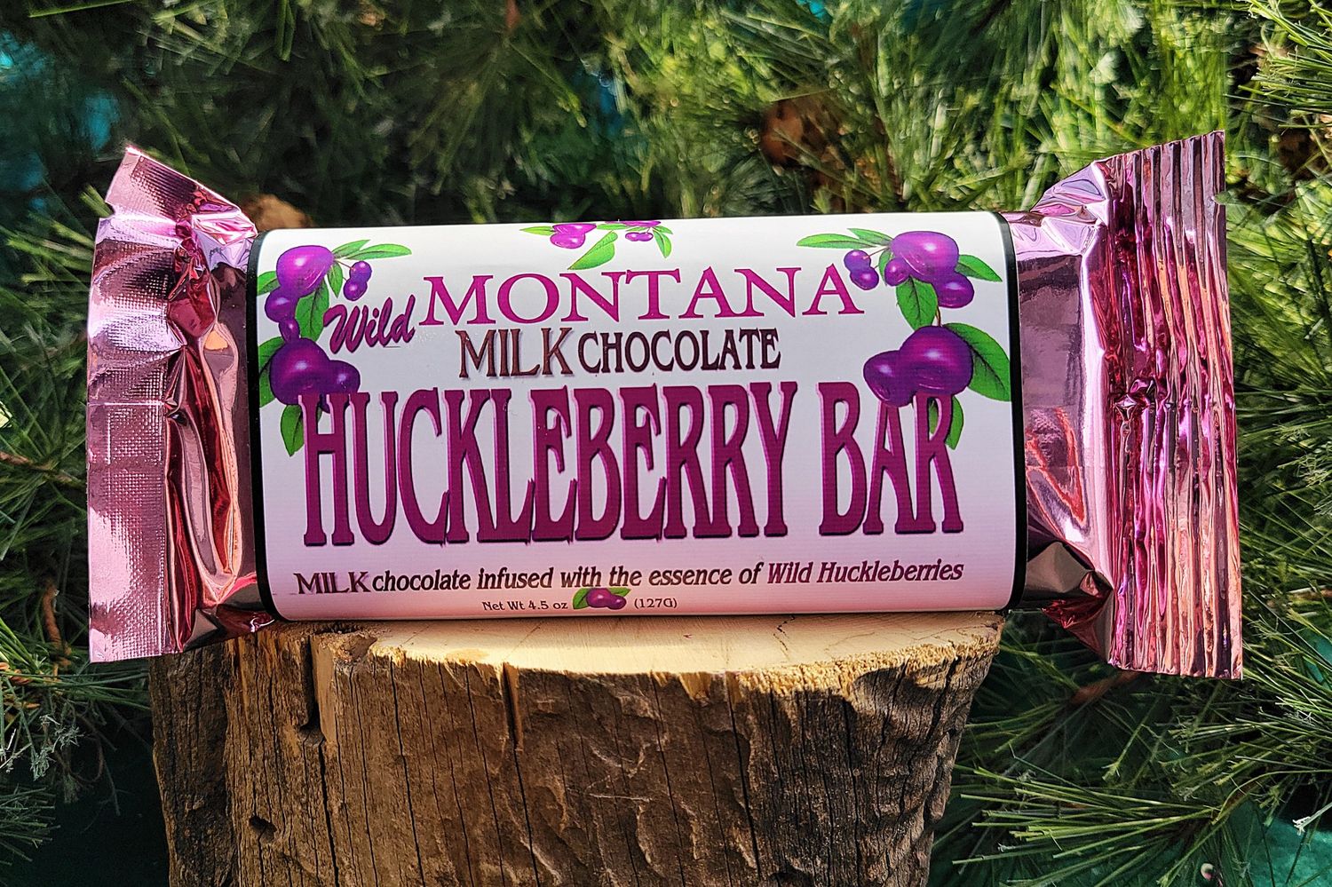 Milk Chocolate Huckleberry Bar