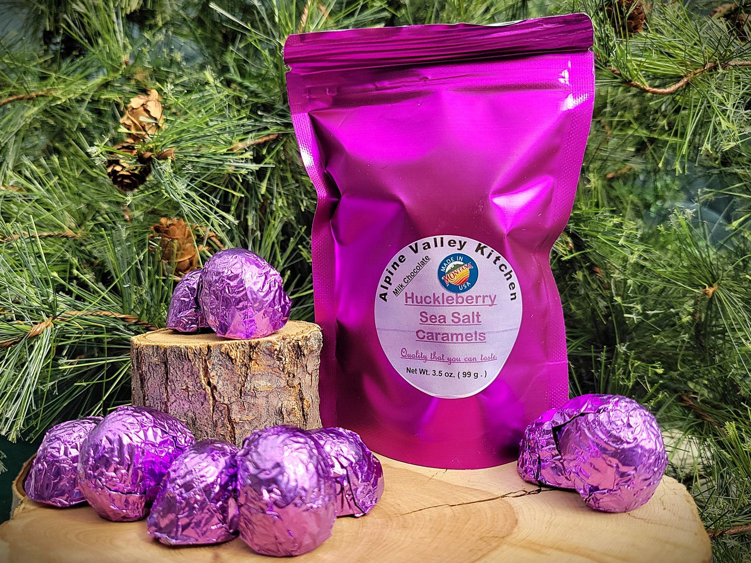 Huckleberry Sea Salt Caramels Milk Choc