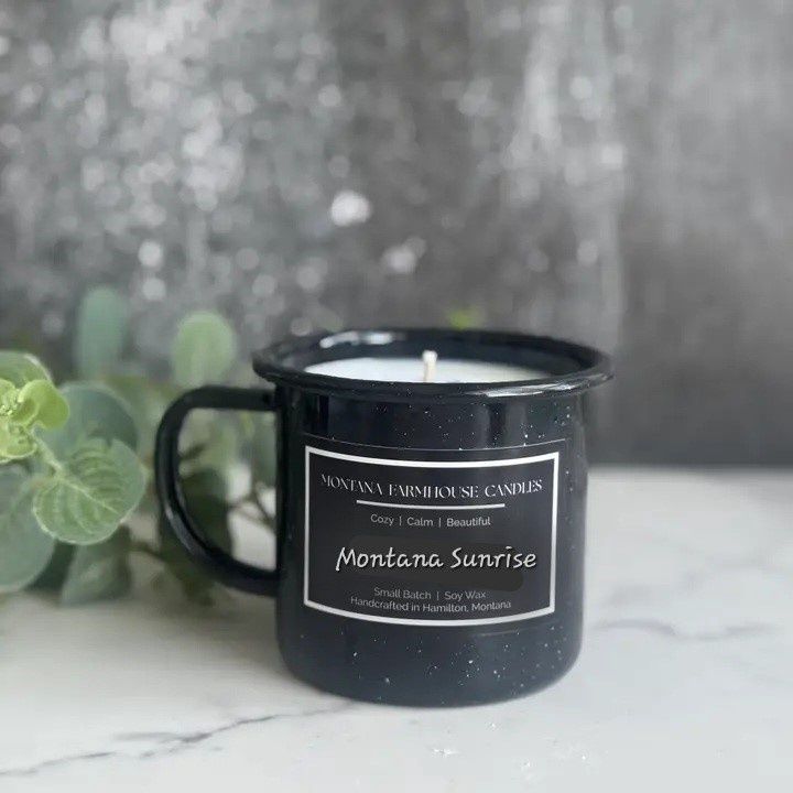 Enamelware Mug Candle  Small-MT Sunrise