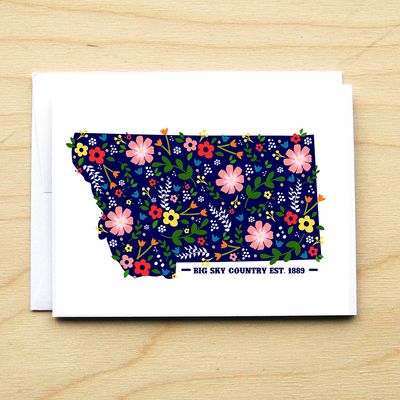 Floral Montana Card
