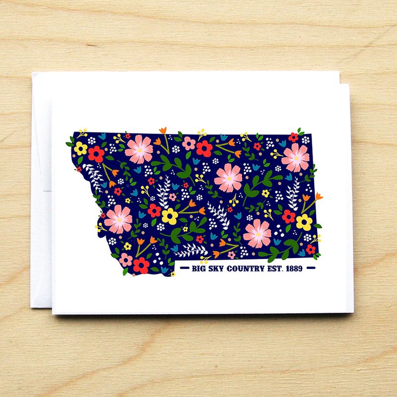 Floral Montana Card