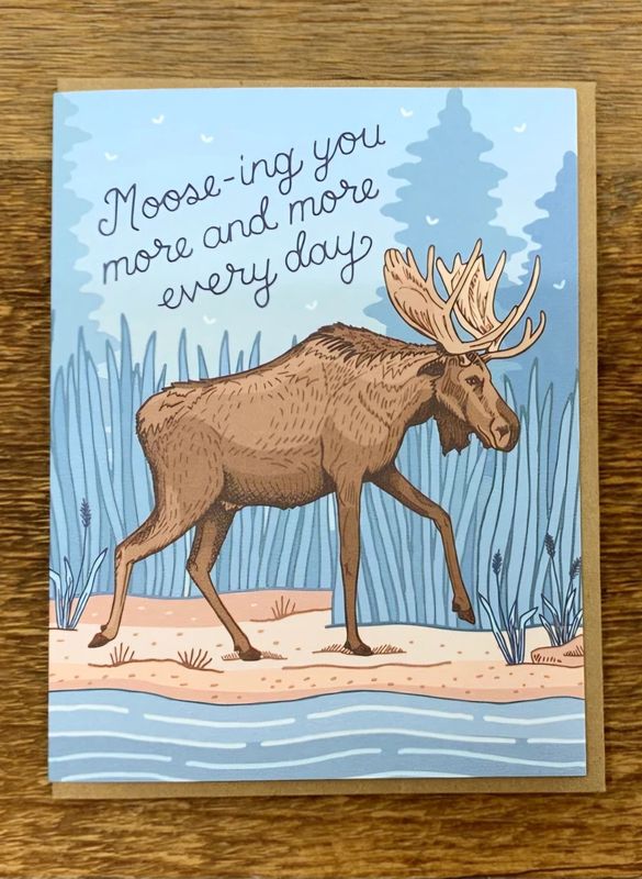 Moose-ing You Card