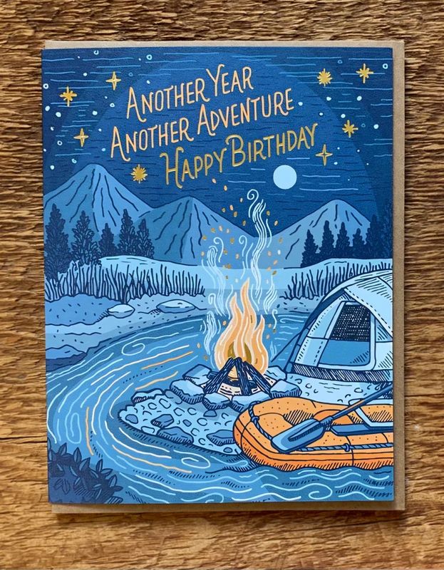 Campfire Birthday Card