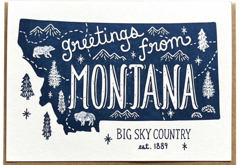 Montana Greeting Card