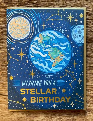 Stellar Birthday Card