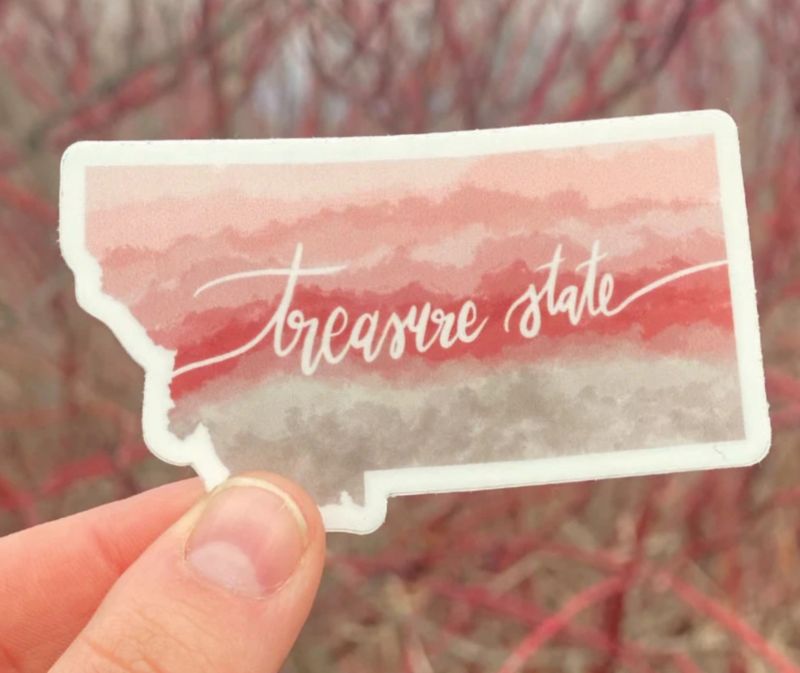 Treasure State MT Sticker
