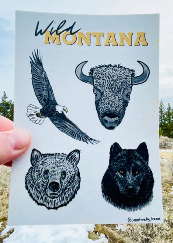 Western Wild MT Sticker Sheet