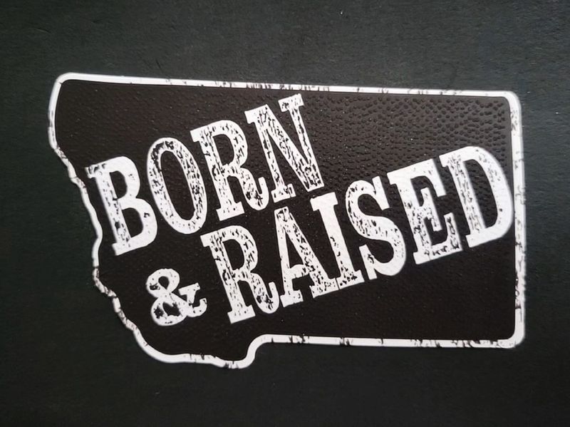 Born &amp; Raised MT Sticker