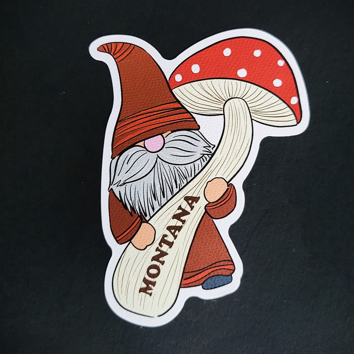 MT Mushroom Gnome Sticker