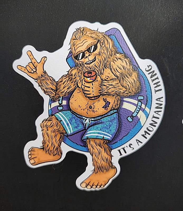 Tubin&#39; MT Sasquatch Sticker