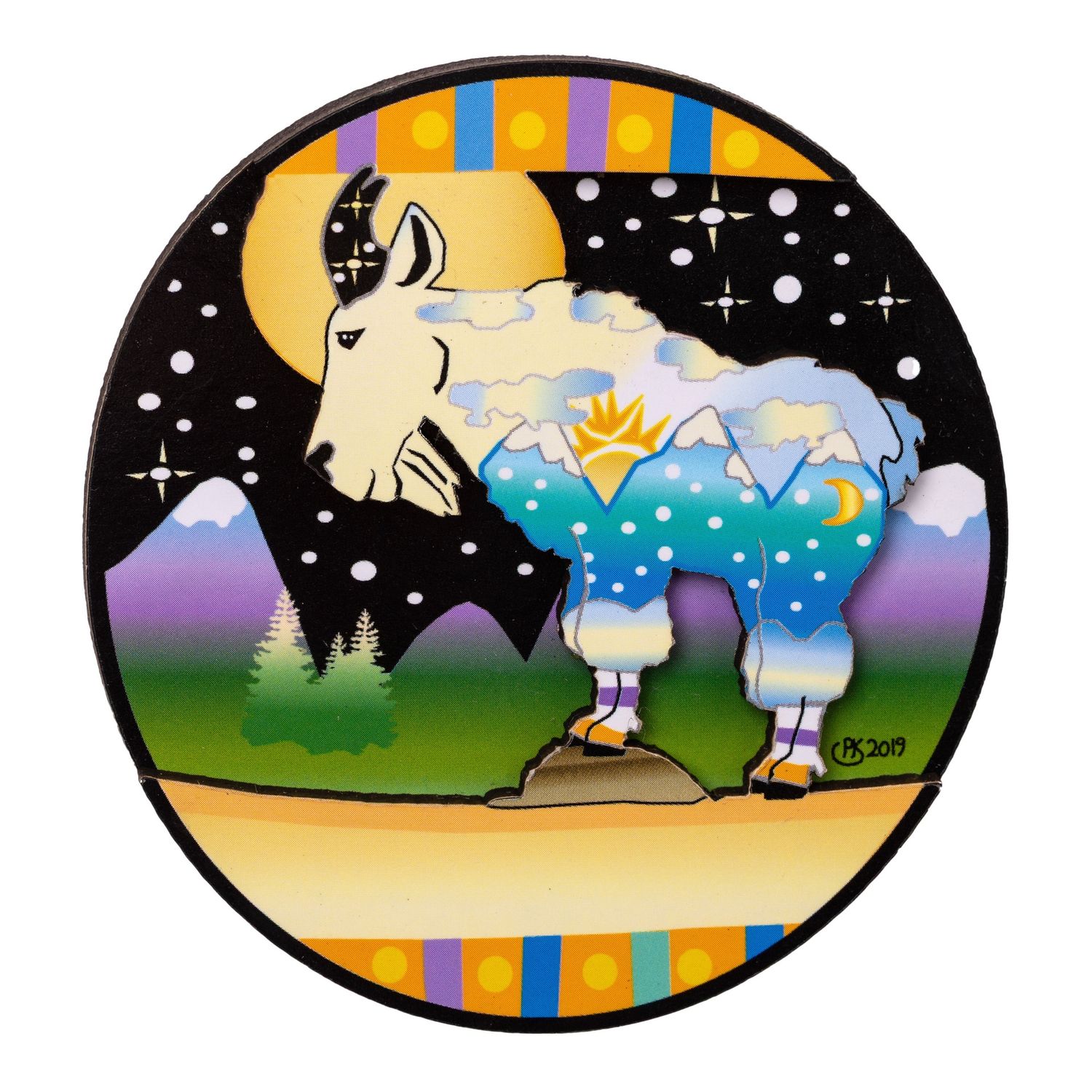 Moonlite Goat Magnet