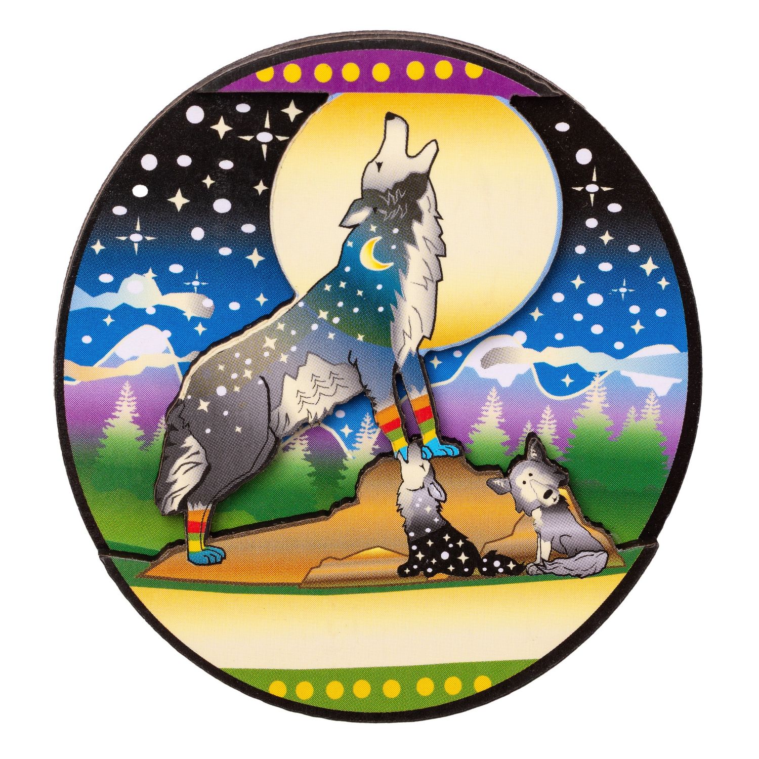 Moonlight Wolves Magnet