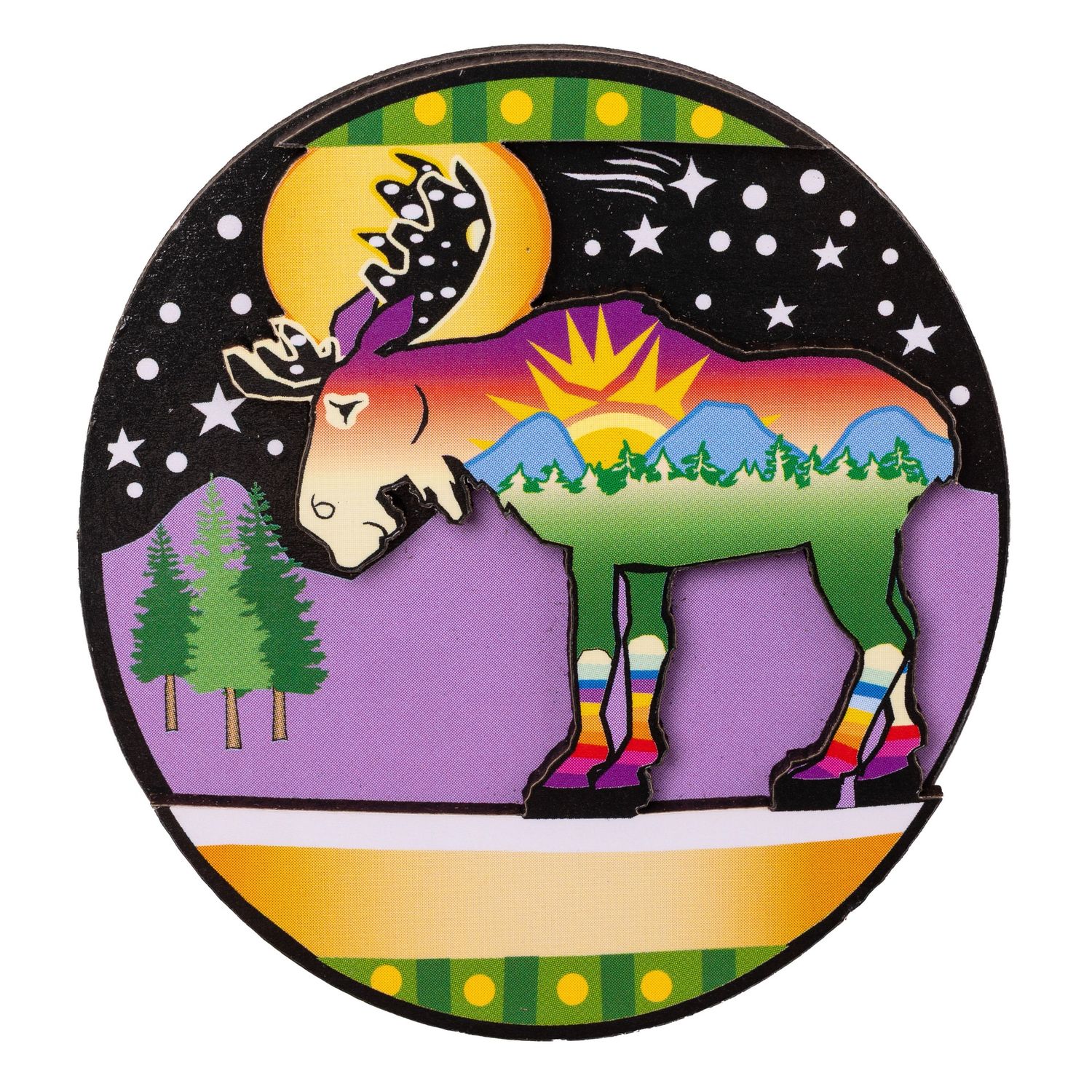 Moonlite Moose Magnet