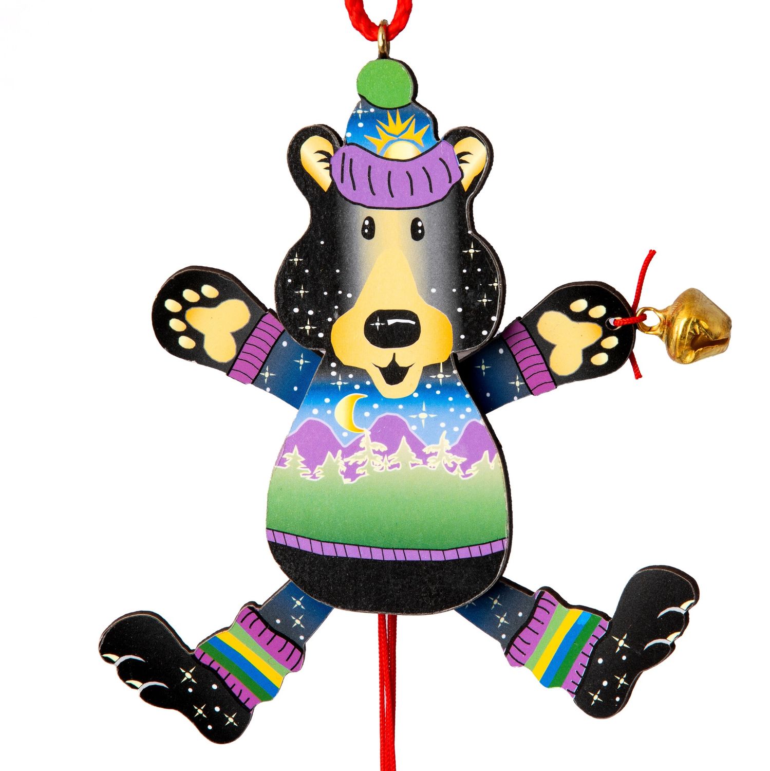 Moonlite Bear Pull String Ornament