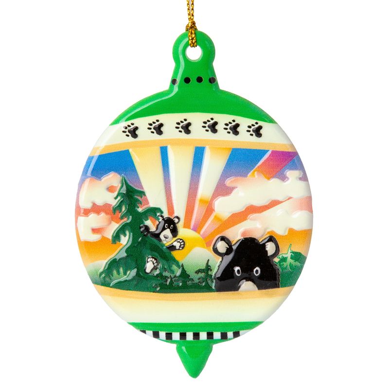 Photo Bomb Bear Ornament