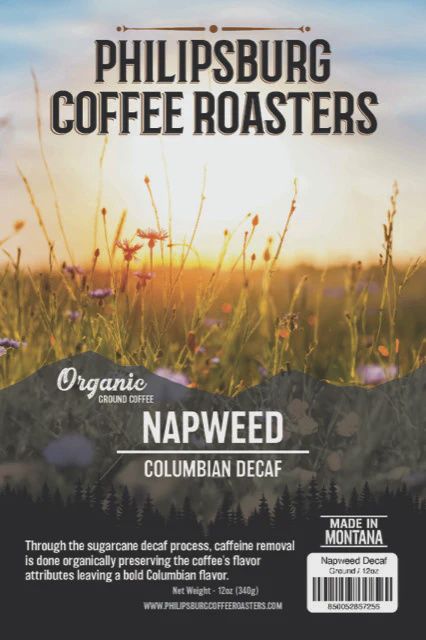 Organic Napweed Columbian Decaf Ground Coffee 4oz
