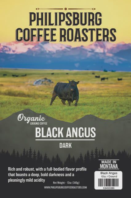 Organic Black Angus Ground Coffee 4oz
