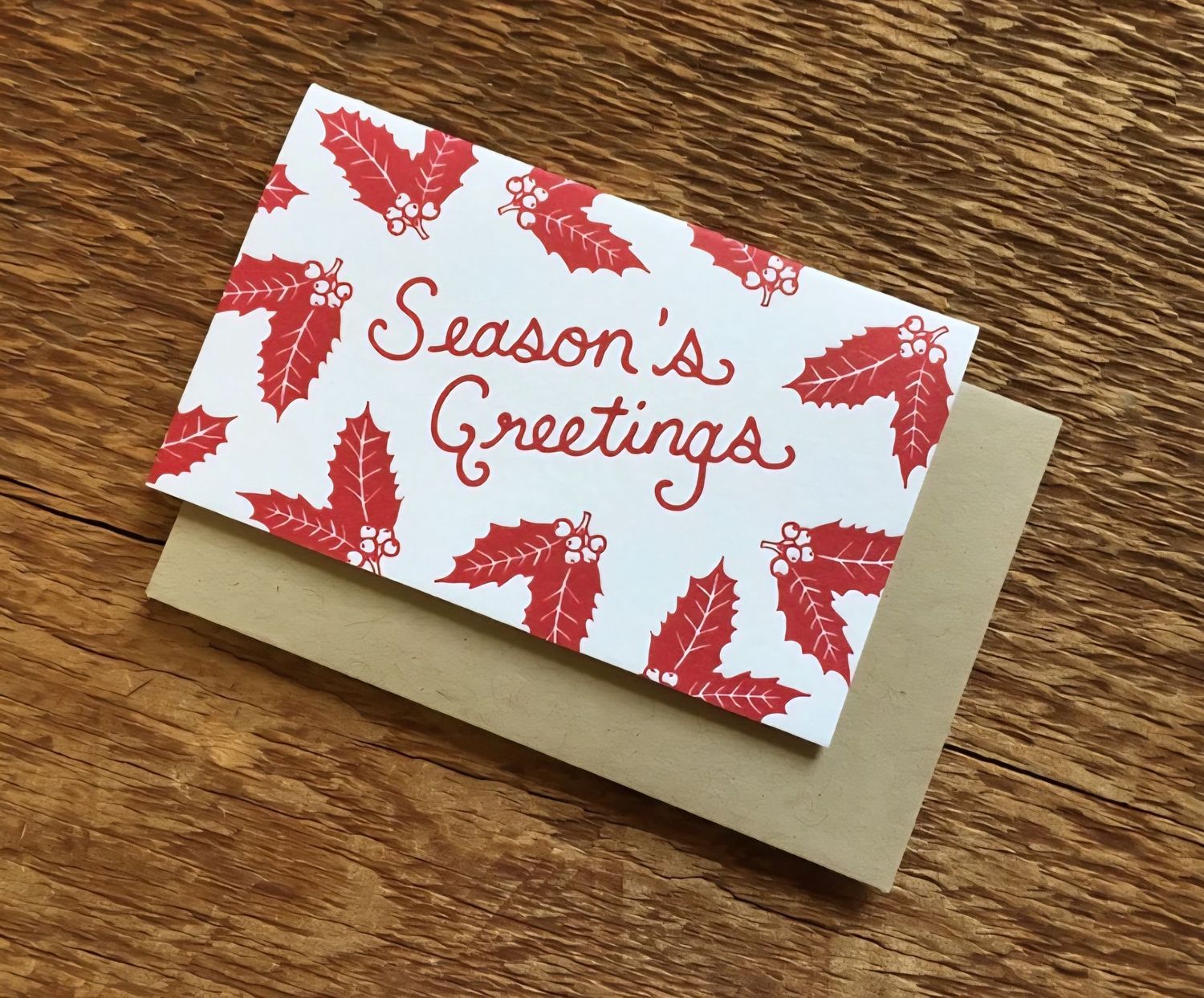 Mini Enclosure Cards, Pattern: Seasons Greetings