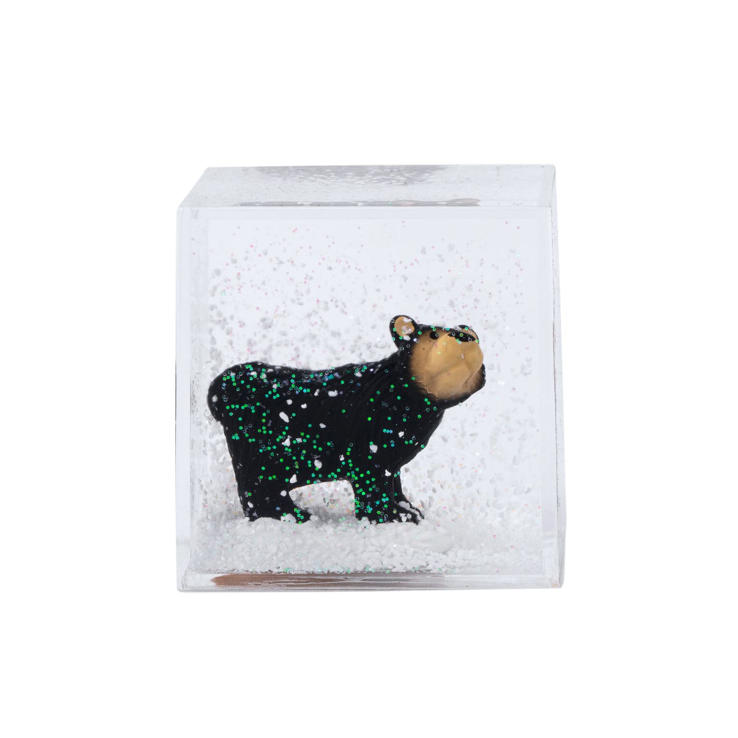 Litl Bear Standing Cube Snow Globe
