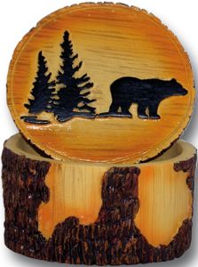 Bear Dark Bark Poly Box