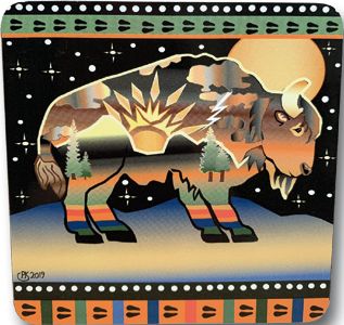 Moonlite Buffalo Coaster