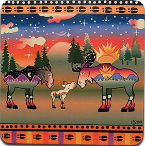 Rainbow Moose Coaster