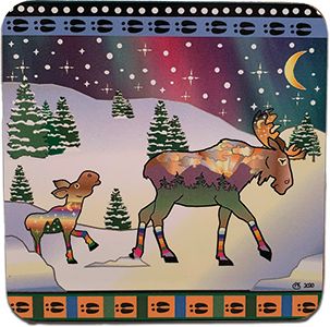 Starry Moose Coaster