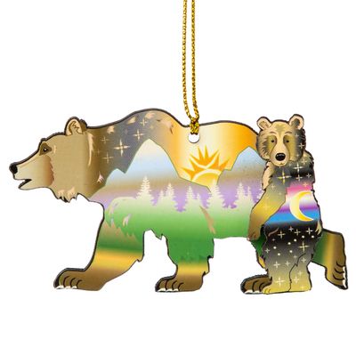Moonlite Griz &amp; Griz Wood Ornament