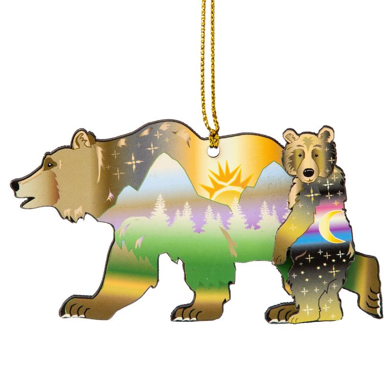 Moonlite Griz &amp; Griz Wood Ornament