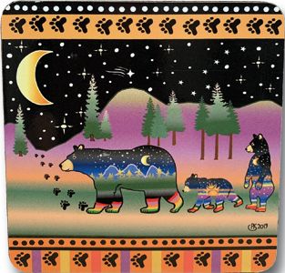 Moonlite Bear Family Coaster