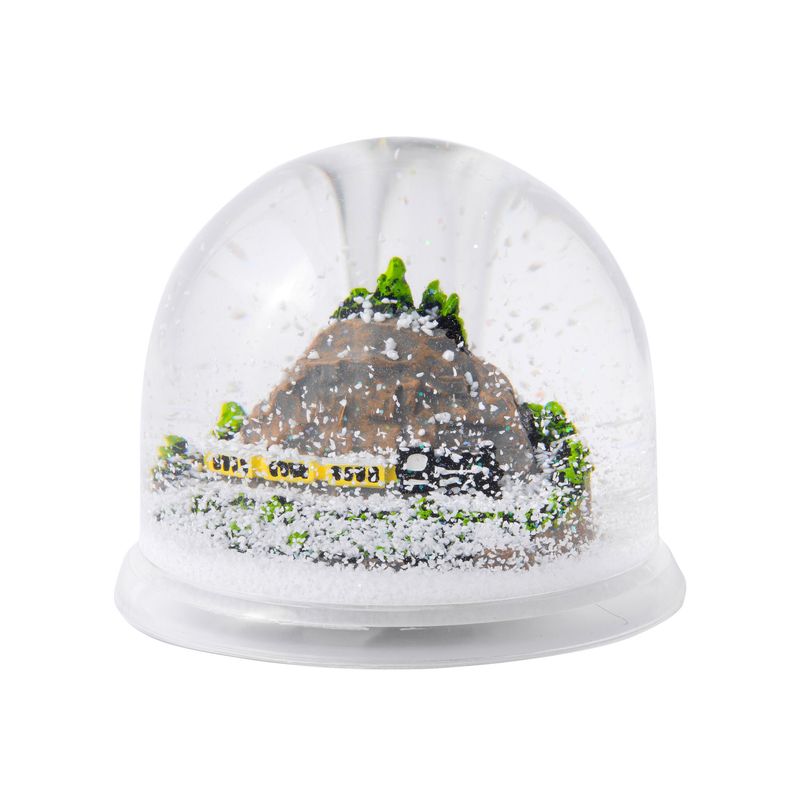 Yellow Train Acrylic Snow-Globe