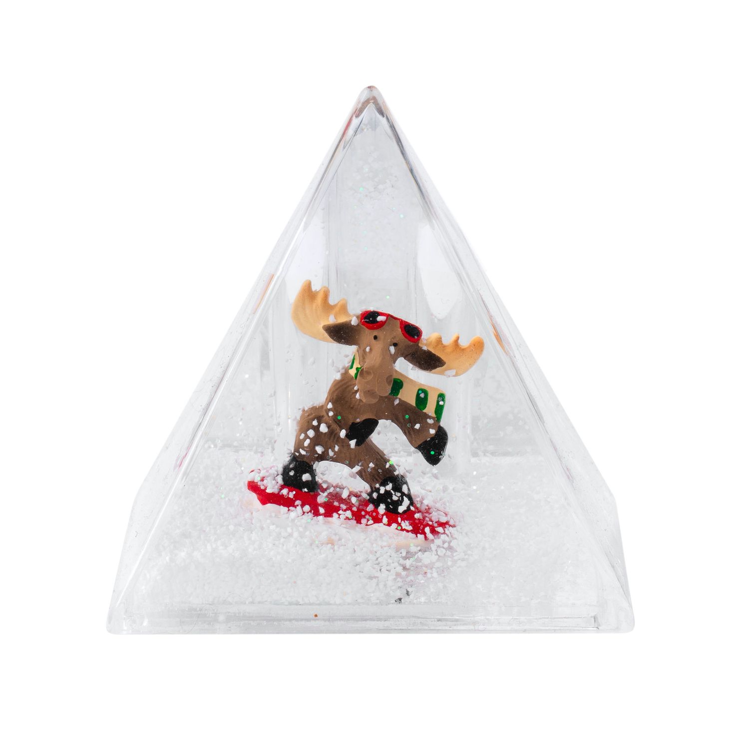 Flip Moose Pyramid Snow Globe