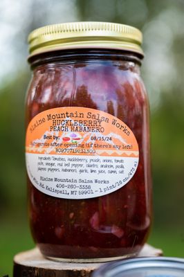 Huckleberry Peach Habanero Salsa 8 oz