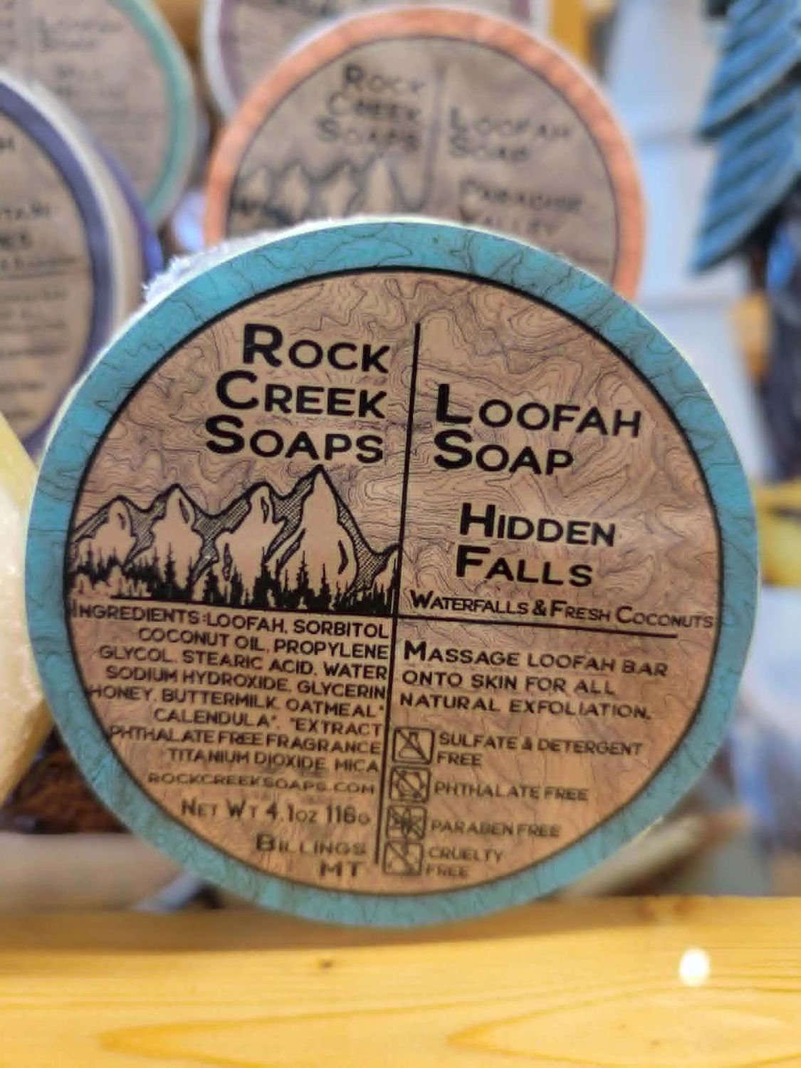 Loofah Soap Bars, Scent: Hidden Falls