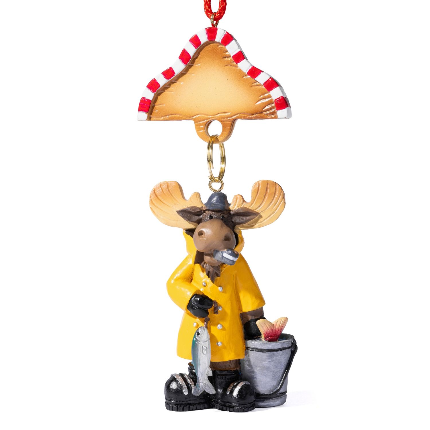 Rain Slicker Moose Ornament