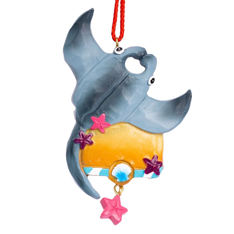 Manta Ray Tracks Ornament