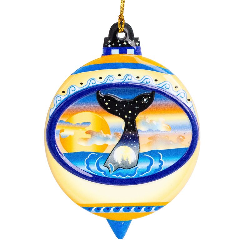 Whale Tale 2 Sided Ornament