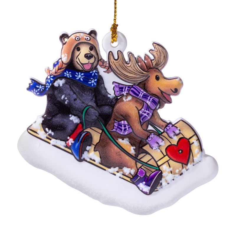 Sledding Friends Ornament