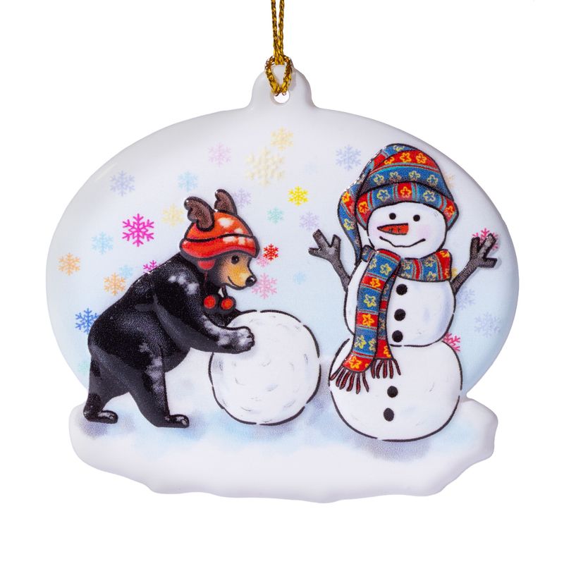 Bear &amp; Snowman Ornament