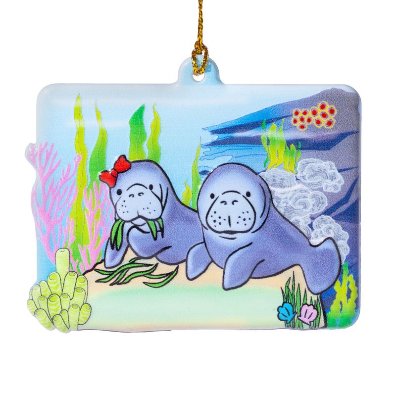 Manatee Family Ornament