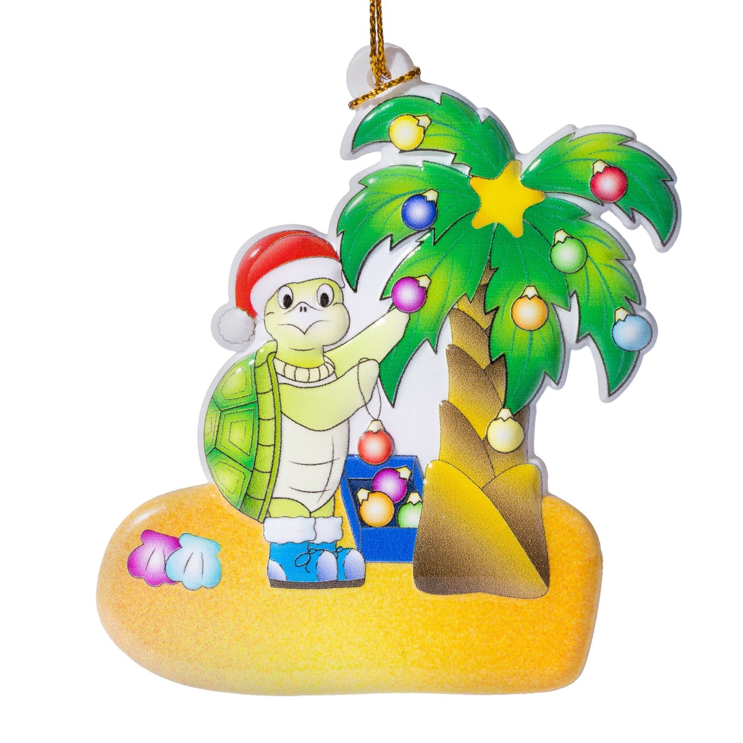 Christmas Turtle Ornament